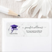 Purple Double Graduation Return Address (Insitu)