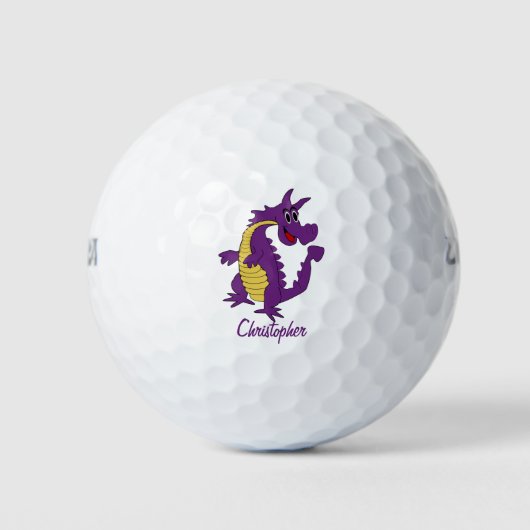 Purple Dragon Design Golfball (Vorderseite)