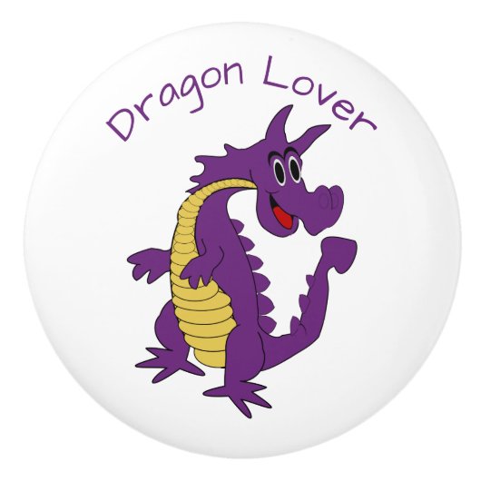 Purple Dragon Design Personalised Keramikknauf (Vorderseite)