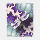 Purple Draquelly Fleecedecke (Vorderseite)