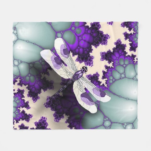 Purple Draquelly Fleecedecke (Vorderseite (Horizontal))