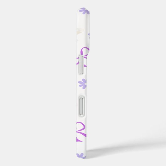 Purple Dreamy Books & Bows Pattern Case-Mate iPhone Hülle (Rückseite / Rechts)