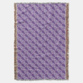 Purple Egyptain Pattern Throw Blanket Decke (Vorderseite Vertikal)