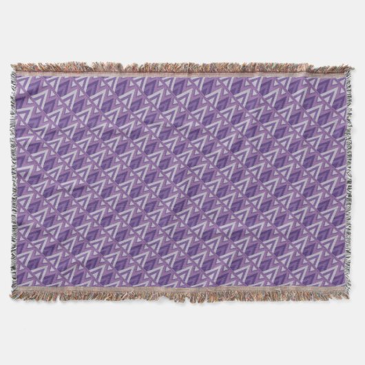 Purple Egyptain Pattern Throw Blanket Decke (Vorderseite)