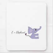 Purple Elephant Mouse Pad - Cute E-Elephant Desk M Mousepad (Vorne)