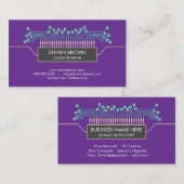 purple engineer Science Circuit Board Code Visitenkarte (Vorne/Hinten)
