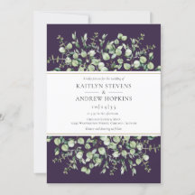 Purple Eucalyptus Wedding