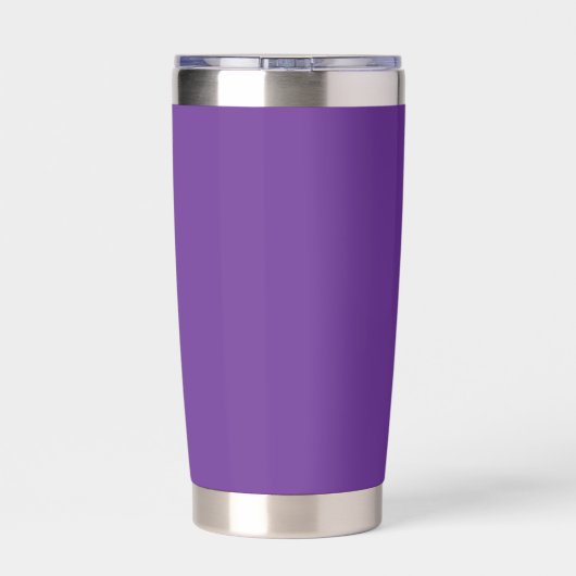 Purple F, Flourish Travel Tumbler Thermobecher (Rückseite)