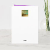 Purple Fairy Dragon Geburtstagskarte Feiertagskarte (Rückseite)