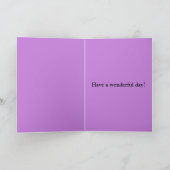 Purple Fairy Dragon Geburtstagskarte Feiertagskarte (Innenseite)