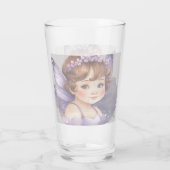 Purple fairy fantasy Glass Cup Glas (Rückseite)