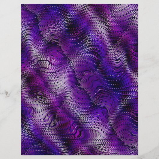 Purple Faux Snakeskin Bulk Scrapbook Paper Pages Flyer (Vorne)