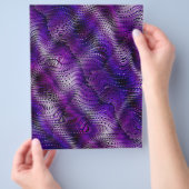 Purple Faux Snakeskin Bulk Scrapbook Paper Pages Flyer (Hand)