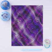 Purple Faux Snakeskin Bulk Scrapbook Paper Pages Flyer (Einzeln)