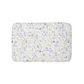 Purple Floral Bath Mat Badematte (Vorderseite)