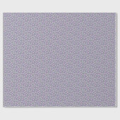 Purple Floral Birthday Geschenkpapier (Flach)