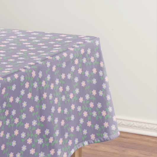 Purple Floral Birthday Tischdecke (Beispiel)