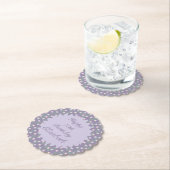 Purple Floral Birthday Untersetzer (Vor Ort)