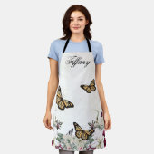 purple Floral bouquet in the blooming garden Schürze (Getragen)