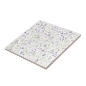 Purple Floral Ceramic Tile Fliese (Seite)