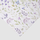 Purple Floral Decoupage Tissue Paper Seidenpapier (Ausschnitt)