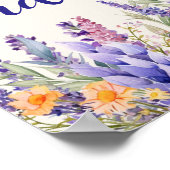 Purple Floral Faith Christian Religious Home Decor Poster (Ecke)