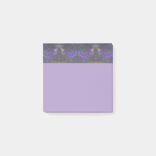 Purple Floral Garden Post-it Klebezettel (Vorderseite)