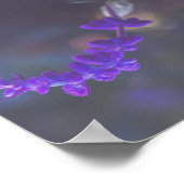 Purple Floral Garden Poster (Ecke)