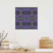 Purple Floral Garden Poster (Küche)