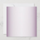 Purple Floral Geometric Greenery Rehearsal Dinner Einladung (Rückseite)