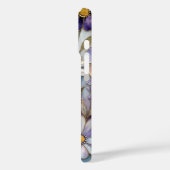 Purple Floral iPhone Case Pastel Flower Pattern (Rückseite / Links)