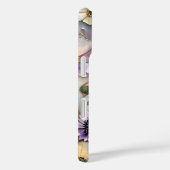 Purple Floral iPhone Case Pastel Flower Pattern (Rückseite / Rechts)