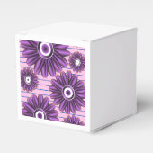 Purple Floral Pattern Modern Abstract Flower Desig Geschenkschachtel (Vorderseite)