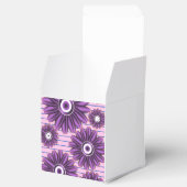 Purple Floral Pattern Modern Abstract Flower Desig Geschenkschachtel (Geöffnet)