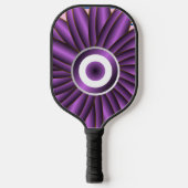 Purple Floral Pattern Modern Abstract Flower Desig Pickleball Schläger (Vorderseite)