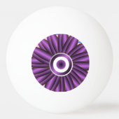 Purple Floral Pattern Modern Abstract Flower Desig Tischtennisball (Vorderseite)