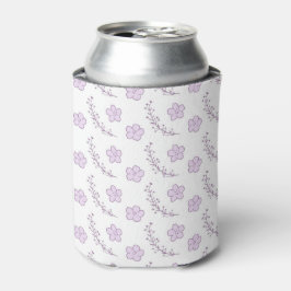 Purple Floral Pattern Simple Boho Vintage Party Dosenkühler