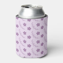 Purple Floral Pattern Simple Boho Vintage Party Dosenkühler