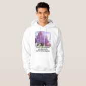 purple Floral photo bouquet inspirational phrase Hoodie (Vorne ganz)