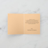 Purple Floral Photo Wedding Folded Dankeskarte (Innenseite)