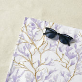 Purple Floral Strandtuch (Beispiel)