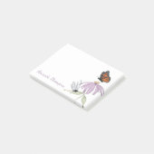 Purple Flower Butterfly and Dragonfly Custom Post-it Klebezettel (angewinkelt)