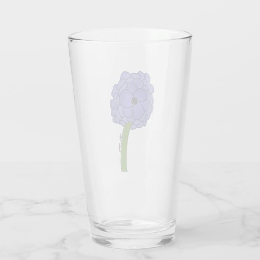 Purple Flower Glas (Rückseite)