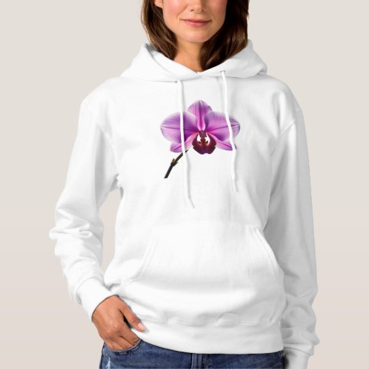 purple flower hoodie (Vorderseite)
