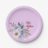 Purple flower pappteller (Vorderseite)