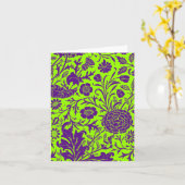 Purple Flower Pattern Blank Notecards Karte (Gelbe Blume)