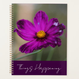 Purple Flower Planner Planer