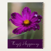 Purple Flower Planner Planer (Rückseite)