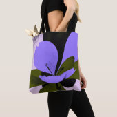 Purple Flower Tote Bag – Modern Abstract Floral De Tasche (Von Nahem)