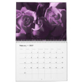 Purple Flowers-2023 Calendar Kalender (Feb 2027)